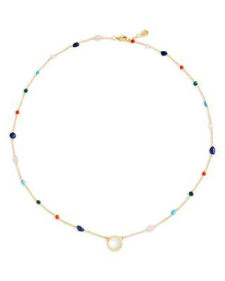 Milos Bead Station Strand Necklace by ANABEL ARAM