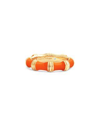 Orange Bamboo Band Ring by ANABEL ARAM