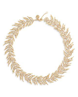 Palm Leaves All Around Necklace by ANABEL ARAM