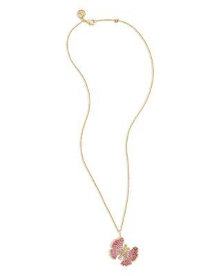Pav&eacute; Butterfly Pendant Necklace in 18K Gold Plated by ANABEL ARAM