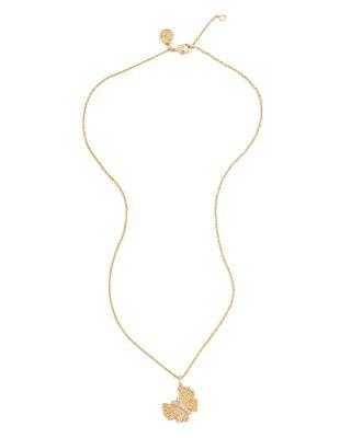 Pav&eacute; Butterfly Pendant Necklace in 18K Gold Plated by ANABEL ARAM