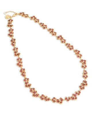 Pav&eacute; Orchid Necklace by ANABEL ARAM