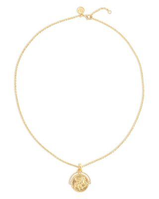 Pav&eacute; Pegasus Coin Pendant Necklace by ANABEL ARAM