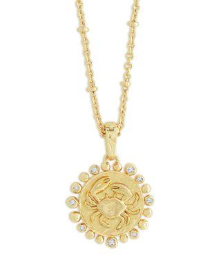 Pav&eacute; Zodiac Pendant Necklace by ANABEL ARAM