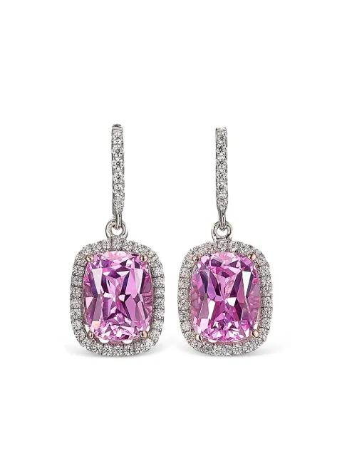 18kt white gold Begonia Comet earrings by ANABELA CHAN