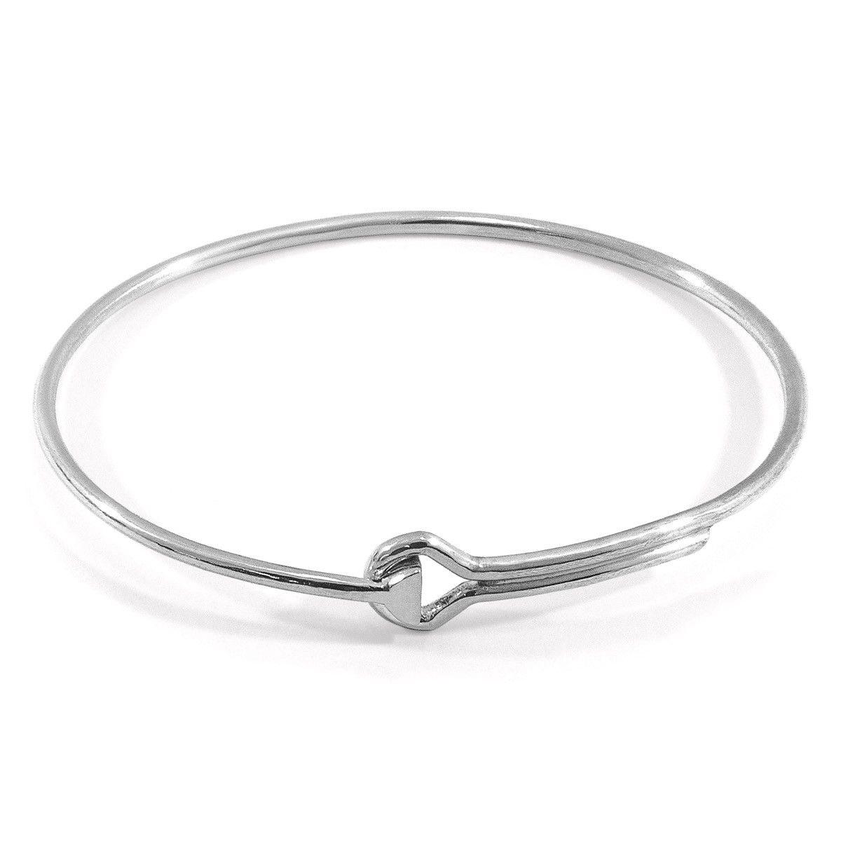 Sutton Gate Midi Geometric Silver Bangle by ANCHOR&CREW