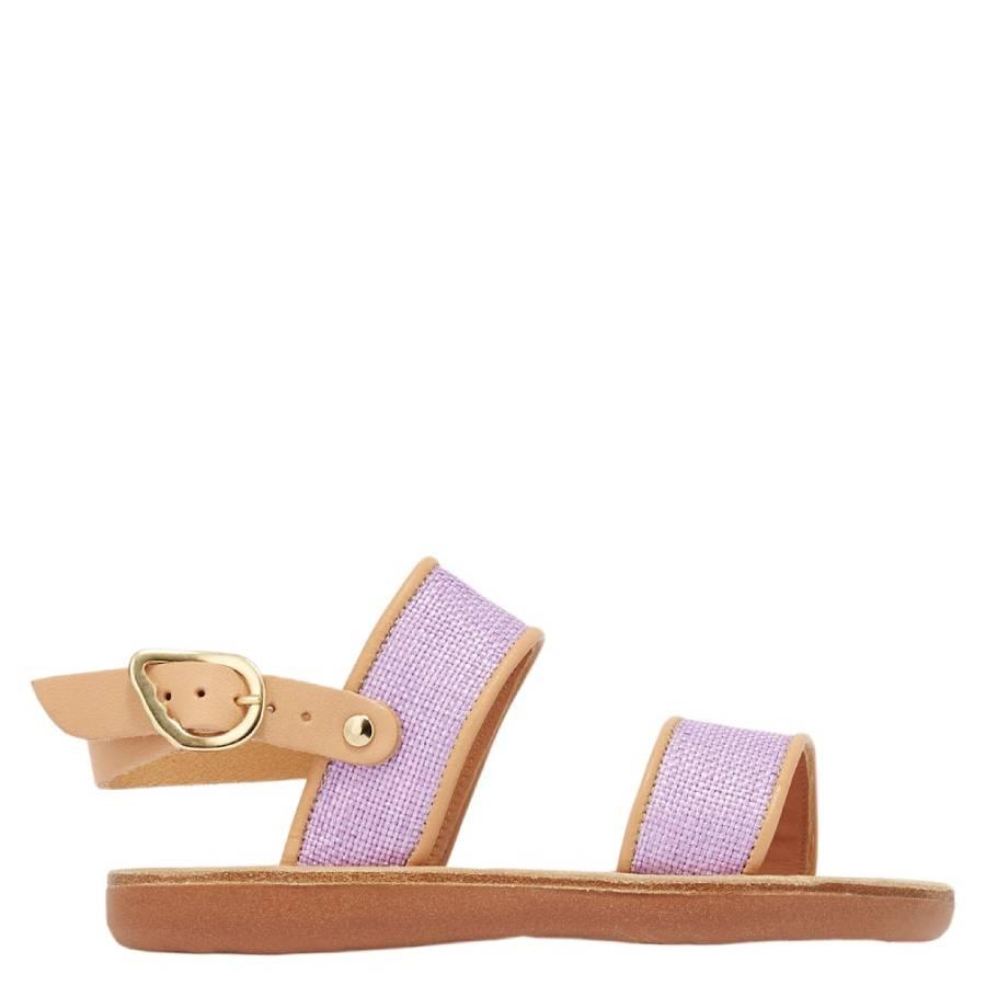 Ancient Greek Sandals Girls Little Clio Rafia Sandals by ANCIENT GREEK SANDALS