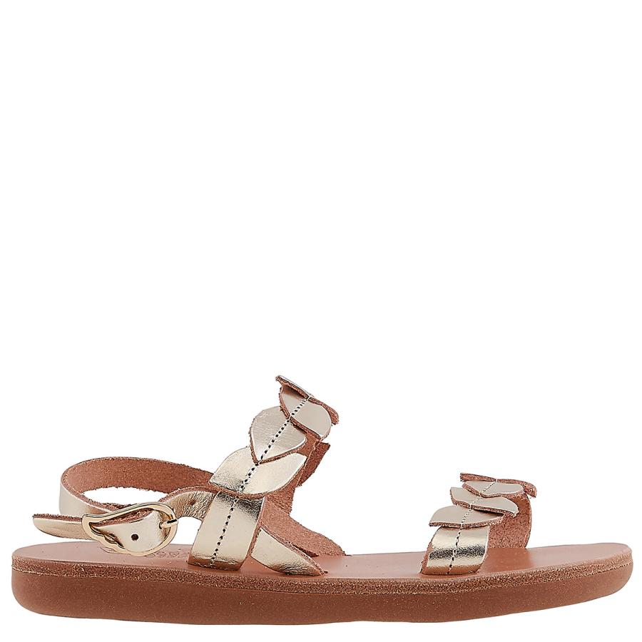 Ancient Greek Sandals Girls Platinum Fysi Sandals by ANCIENT GREEK SANDALS