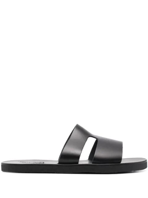 Apteros cut-out leather slides by ANCIENT GREEK SANDALS