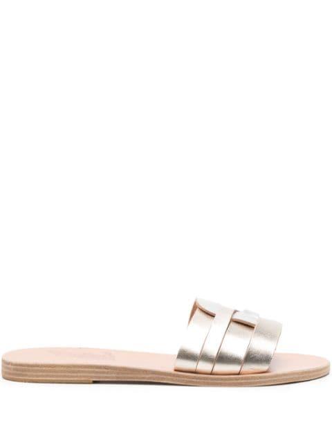 Filenada leather slides by ANCIENT GREEK SANDALS