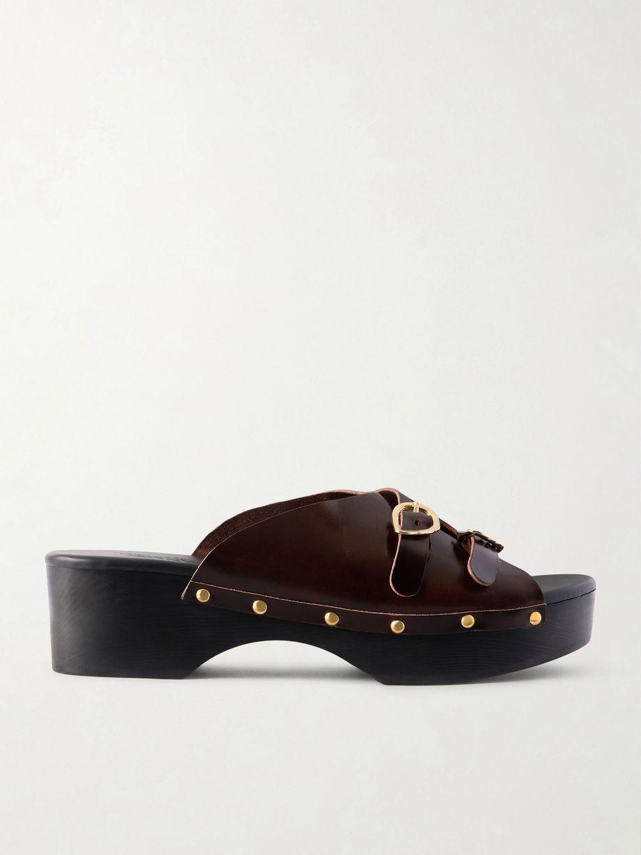Natali Sabot studded leather clogs by ANCIENT GREEK SANDALS