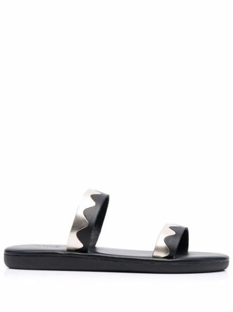 Paralia zigzag-band leather sandals by ANCIENT GREEK SANDALS