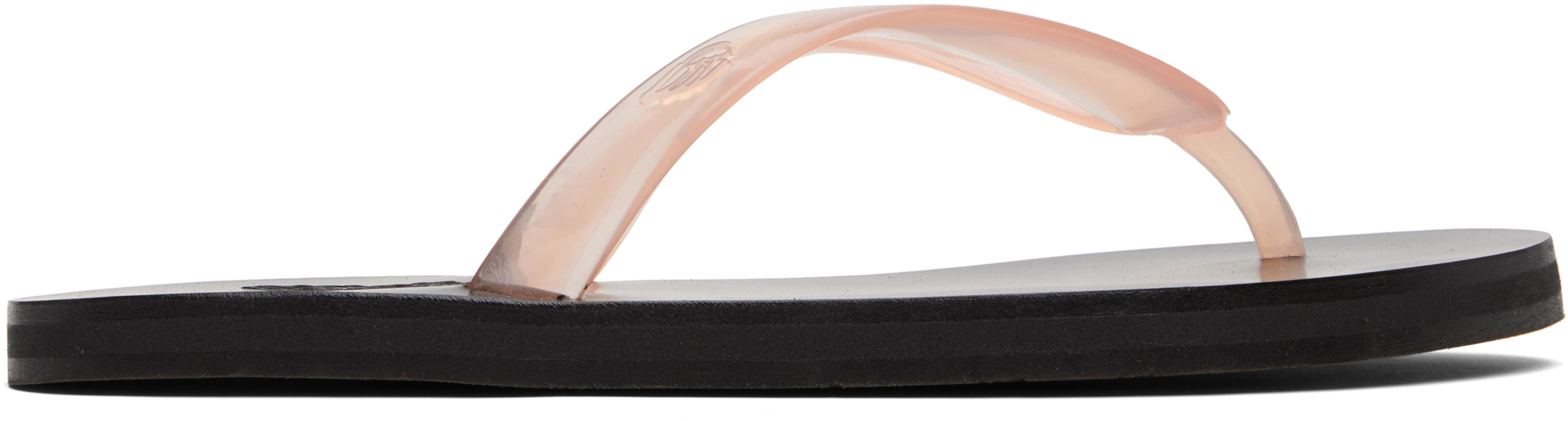 Pink Saionara Jelly Flip-Flops by ANCIENT GREEK SANDALS