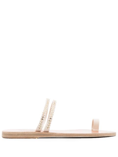 Skalida open-toe slides by ANCIENT GREEK SANDALS