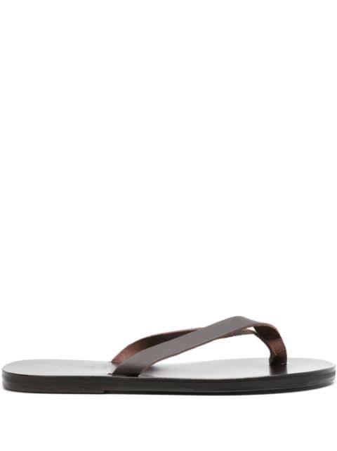 Solon flat leather sandals by ANCIENT GREEK SANDALS