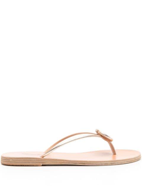 Strovilos leather flip flops by ANCIENT GREEK SANDALS