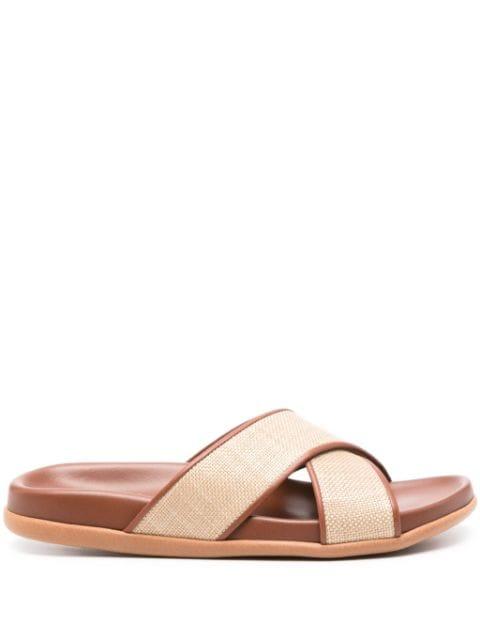 Thais basket-weave slides by ANCIENT GREEK SANDALS