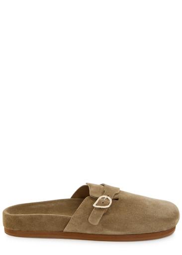 Vasilista suede mules by ANCIENT GREEK SANDALS