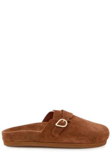 Vasilista suede mules by ANCIENT GREEK SANDALS