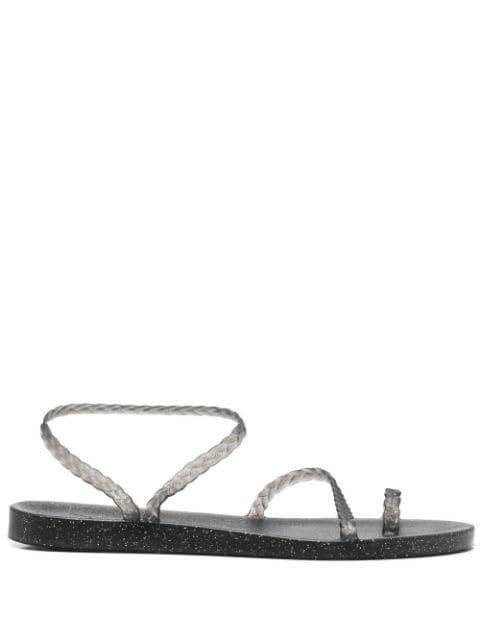 glitter-detailed single-toe flip flops by ANCIENT GREEK SANDALS