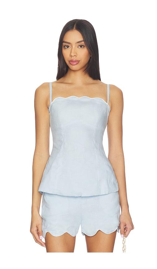 Ancora Yavira Top in Baby Blue by ANCORA