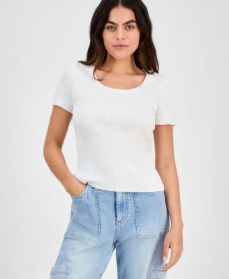 Petite Short-Sleeve Sweater, Exclusively at Macy's by AND NOW THIS Petite Short-Sleeve Sweater, Exclusively at Macy's by AND NOW THIS