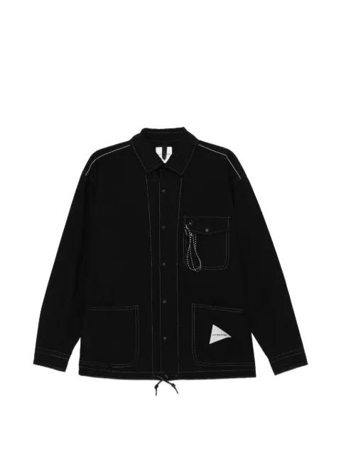 Cordura logo-patched shirt jacket by AND WANDER