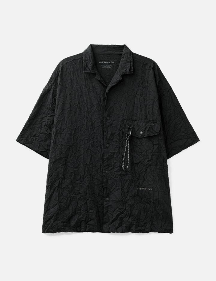 Washer Pleated Open SS Shirt (M) by AND WANDER