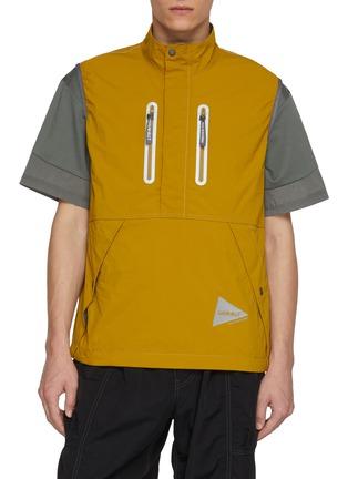 X Gramicci Brushed Vest by AND WANDER