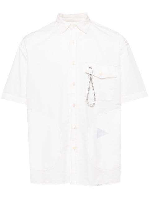 appliqué-detail short-sleeve shirt by AND WANDER