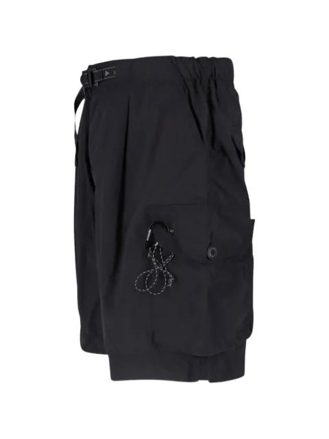 belted cargo shorts by AND WANDER