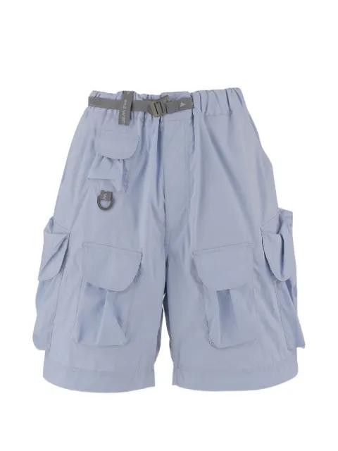 belted multi-pocket shorts by AND WANDER
