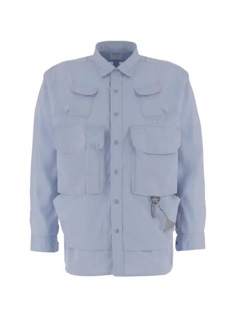 chain-pocket shirt by AND WANDER
