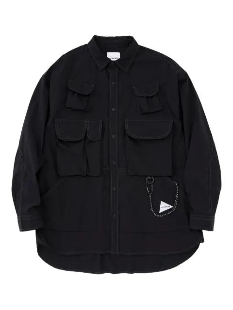 cotton-blend shirt by AND WANDER