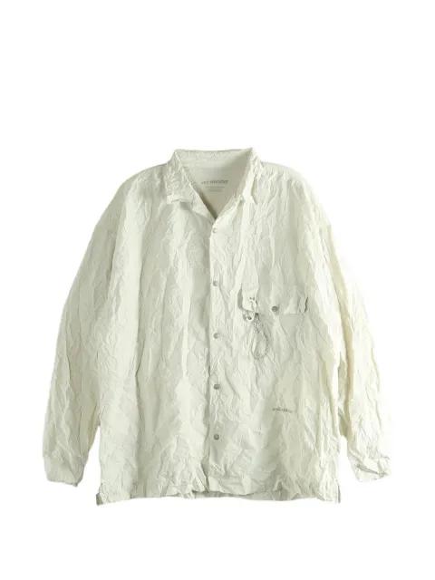 crinkled-effect shirt by AND WANDER