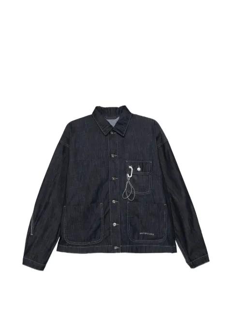 dry easy denim shirt jacket by AND WANDER