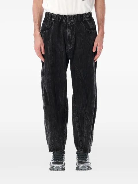 elasticated-waistband jeans by AND WANDER