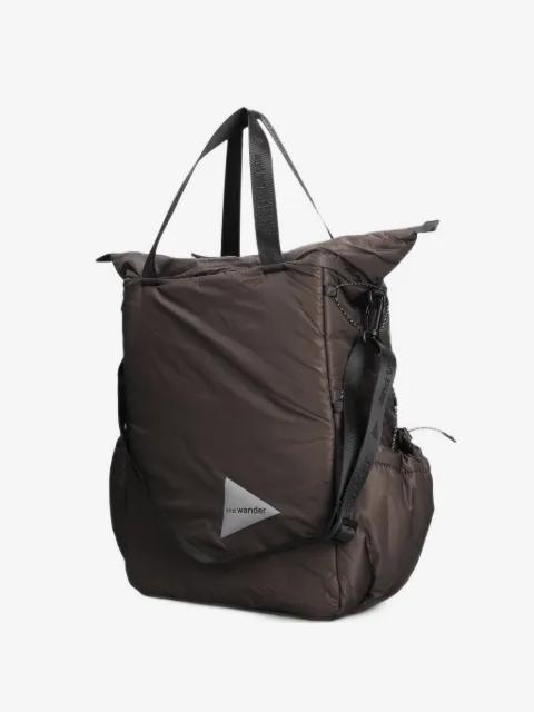 logo-print tote bag by AND WANDER