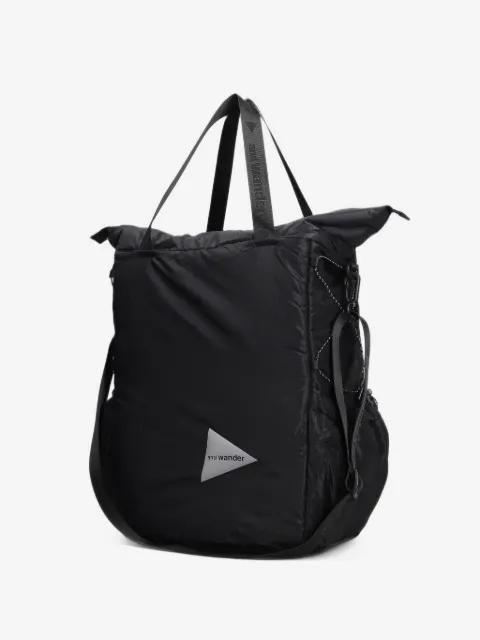 logo-print tote bag by AND WANDER