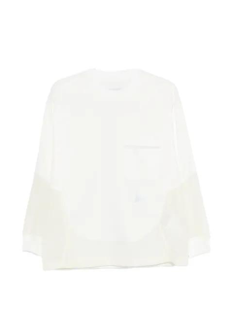pocket long-sleeved T-shirt by AND WANDER