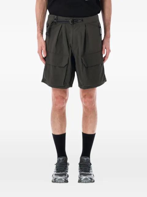 twill cargo shorts by AND WANDER