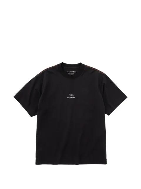 x Roa short-sleeve T-shirt by AND WANDER