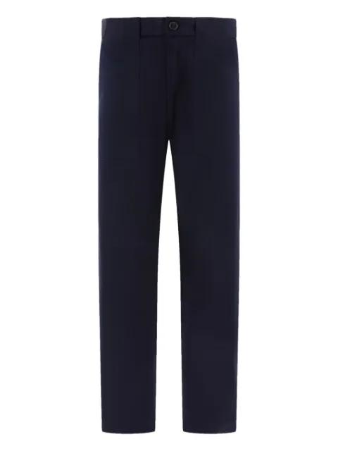 logo-patch trousers by ANDBLUE