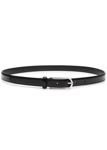 Glossed leather belt by ANDERSONS BELTS
