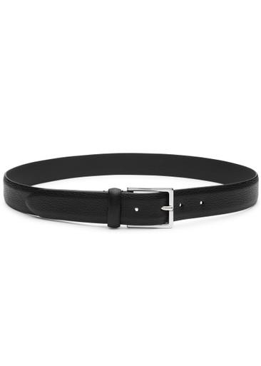 Grained leather belt by ANDERSONS BELTS