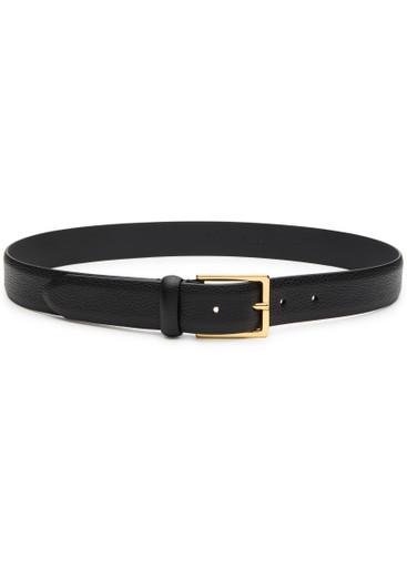 Grained leather belt by ANDERSONS BELTS