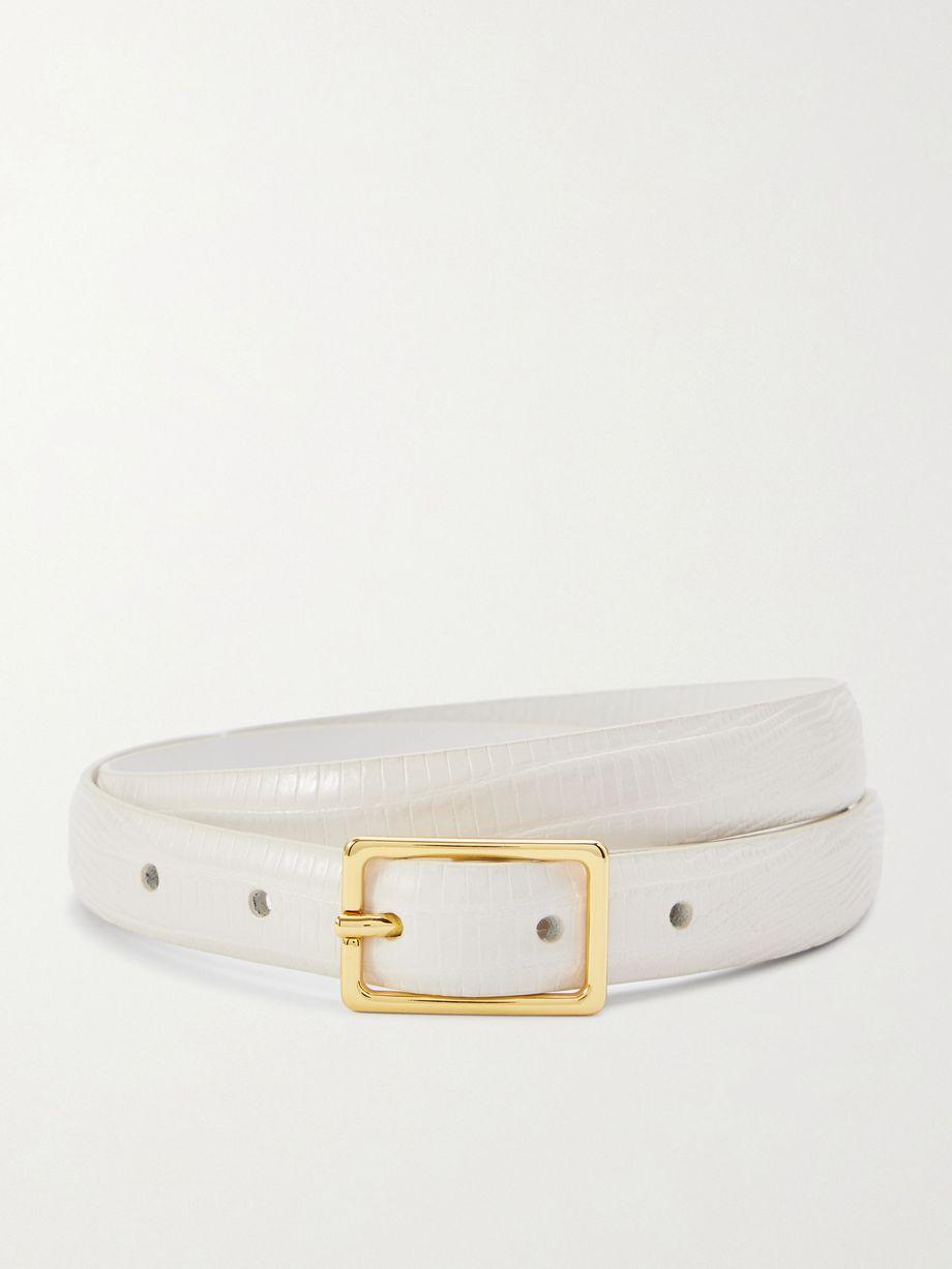 Croc-effect leather belt by ANDERSON'S