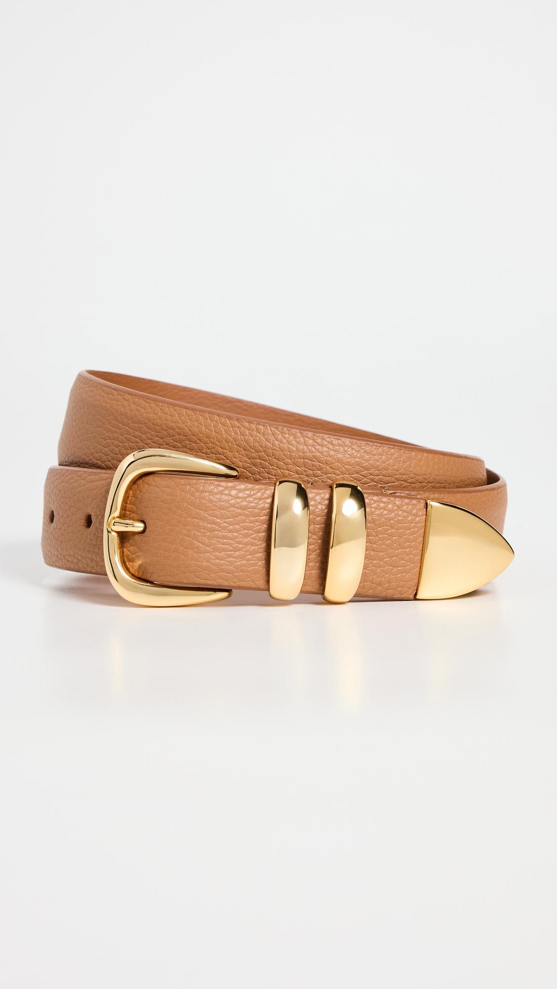 Narrow Calf Leather Double Fastener Belt by ANDERSON'S