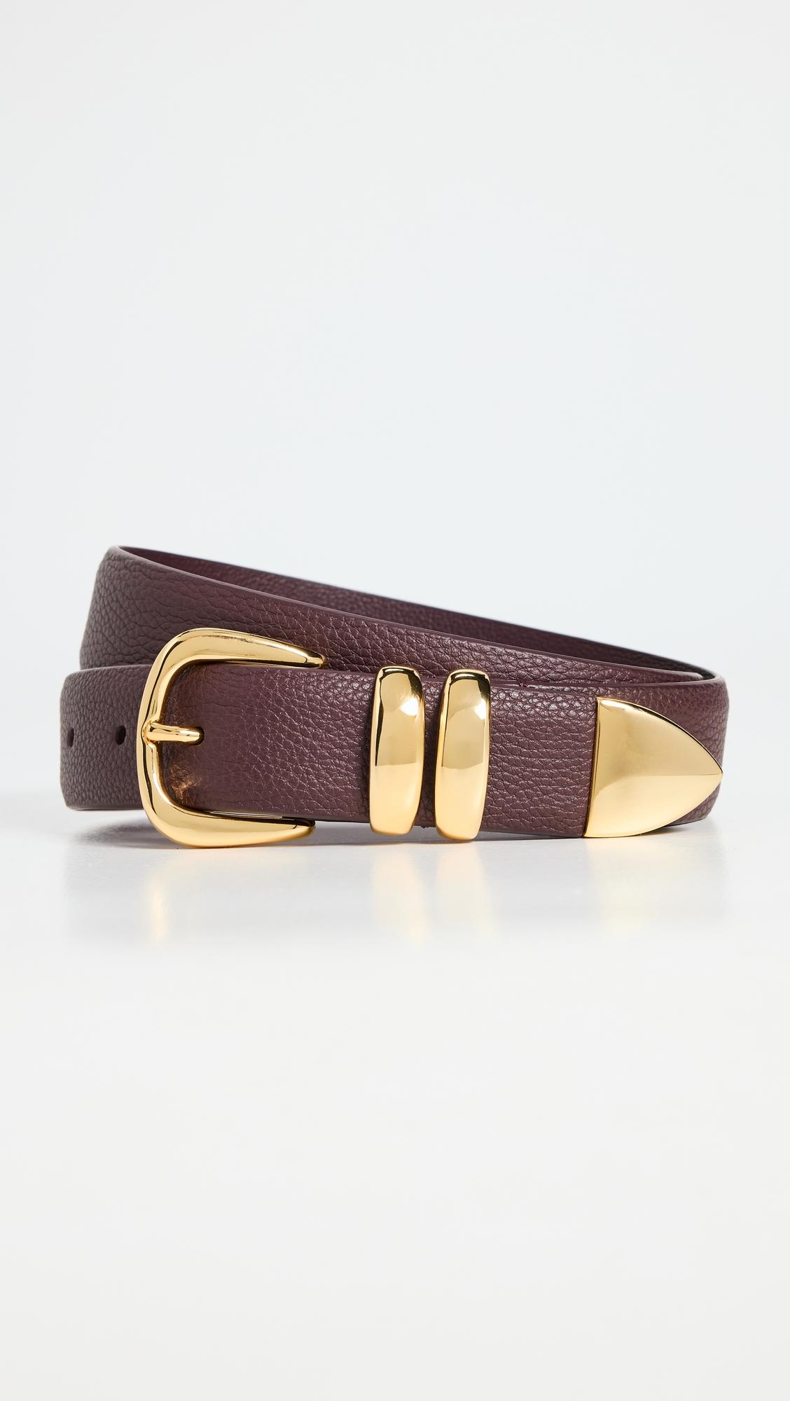 Narrow Calf Leather Double Fastener Belt by ANDERSON'S