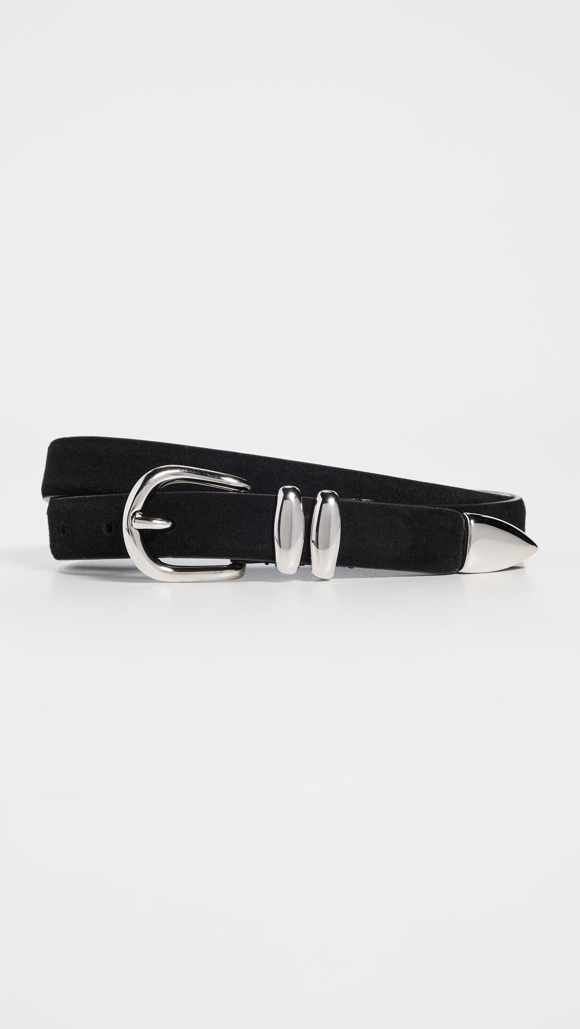 Skinny Double Fastener Leather Belt by ANDERSON'S